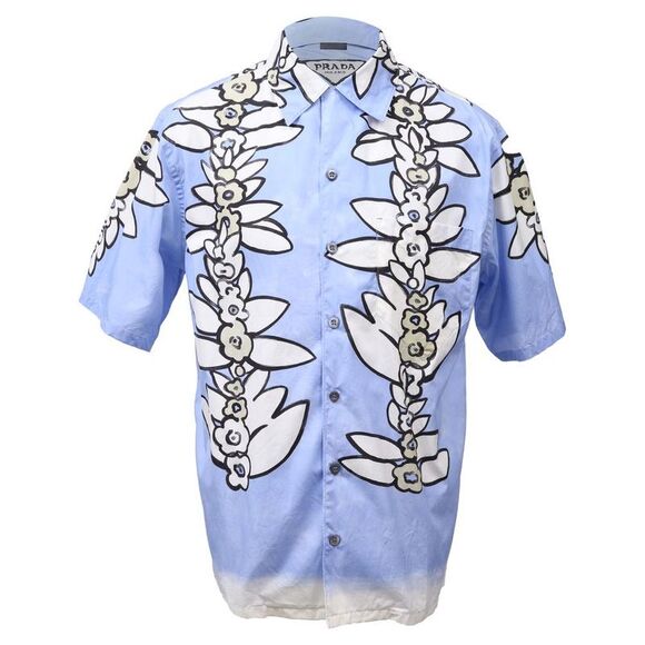 Floral Shirt Prada Mens Hawaiian Shirt Pre Loved Prada Floral